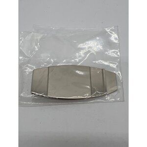 Sleek Silver Stainless Steel Money Clip Accessory Minimalist Design